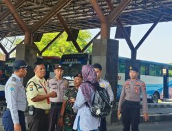 Sukseskan WWF 2024 Personel Gabungan Polresta Sidoarjo Patroli KRYD di Terminal Purabaya Tujuan Bali