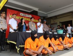 Polres Tulungagung Amankan 10 tersangka Kasus Judi Salah Seorang Diantaranya Selebgram