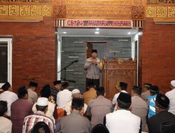 Safari Sholat Subuh di Masjid Al Khalid, Ini Pesan Kapolres Kediri Kota