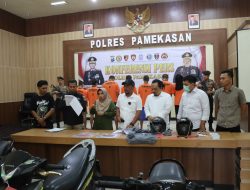Polres Pamekasan Berhasil Ungkap Curanmor, Tersangka Pasutri dan Penadah Diamankan