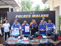 Polisi Amankan Tersangka Pungli Pembuatan Dokumen Kependudukan di Kabupaten Malang