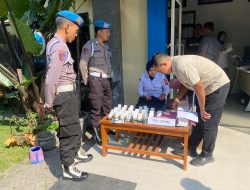 Antisipasi Penyalahgunaan Narkoba Oleh Anggota, Polres Kediri Adakan Tes Urine