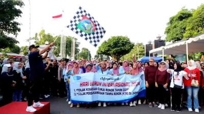 Peringati Hari Buruh Internasional My Day 2024, Ribuan Pekerja Berkumpul di Alun Alun Jombang