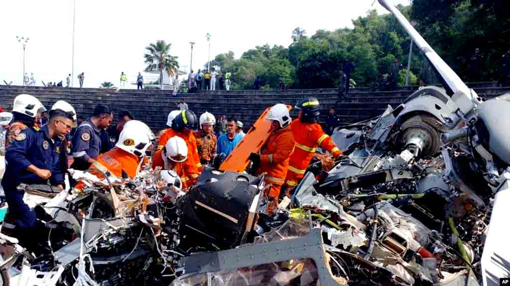 Kesalahan Kru Dituding Sebagai Penyebab Helikopter Jatuh Di Malaysia