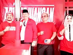 Ndoro Nur Bakal Calon Bupati Pemalang, Hadiri Acara Estafet Api Mrapen Rakernas DPP PDI-P di Kantor DPC PDI-P Pemalang