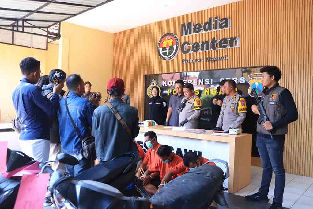 Pelaku Curat 3 Tkp Diciduk Polres Ngawi, 6 Tersangka Diamankan 2