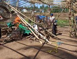 Personel Gabungan Polres Malang dan TNI Bongkar Lokasi Judi Sabung Ayam di Kepanjen