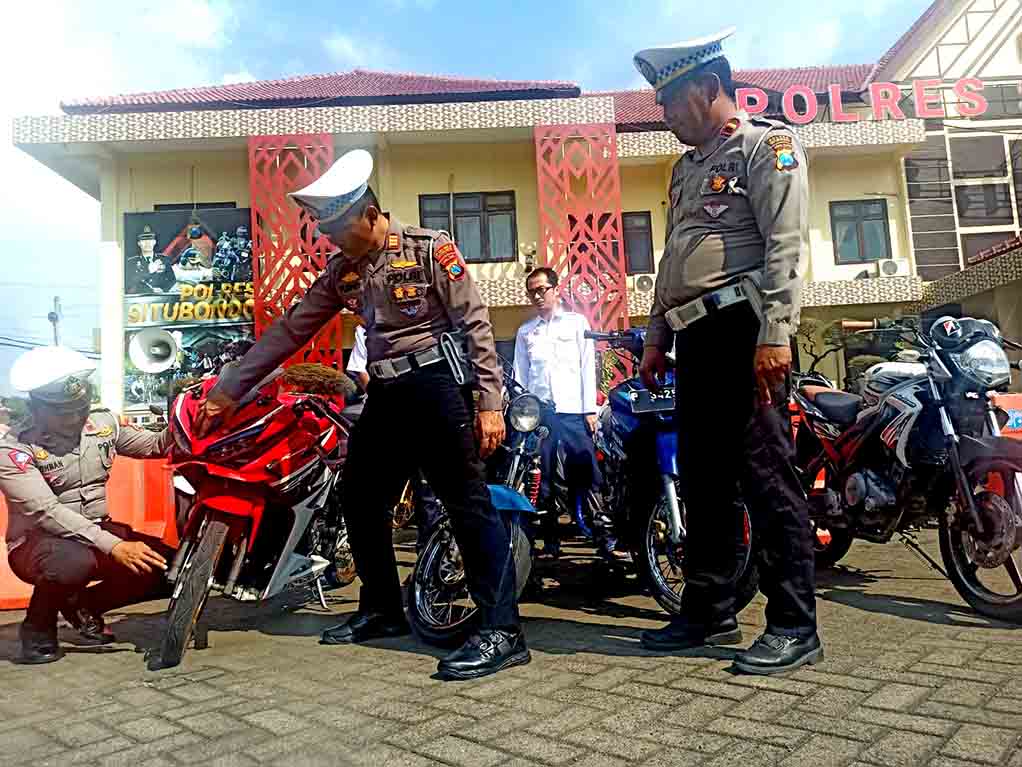 Respon Cepat Aduan Masyarakat Polres Situbondo Amankan 42 Motor Hendak Balapan Liar