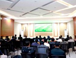 Seru, Polres Kediri Gelar Nobar Timnas Indonesia vs Iraq