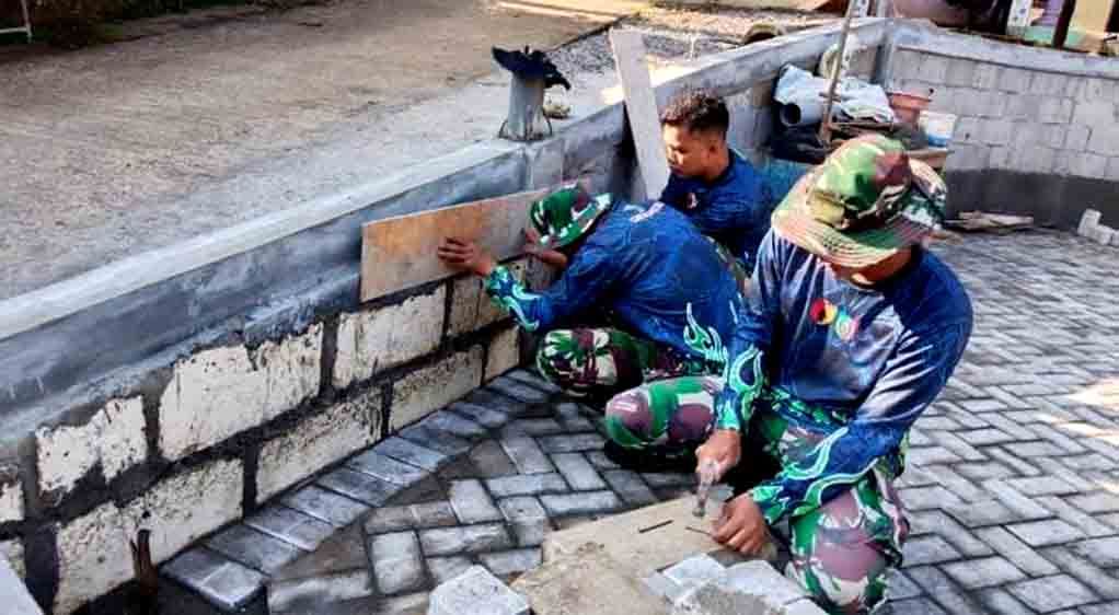 Tidak Ada Kata Lelah, Anggota Satgas Tmmd Terus Semangat Bekerja 2