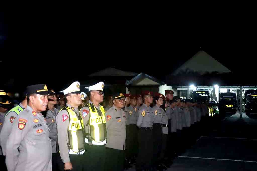 Apel Kesiapan, Polres Kediri Pastikan Malam Takbir Idul Adha 2