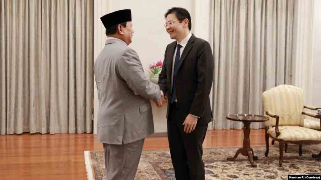 Bertemu Pm Singapura, Prabowo Tegaskan Kesiapan Kerja Sama Pertahanan