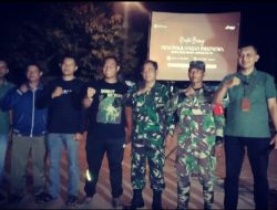 Keseruan Nobar Warga dan Satgas TMMD ke -120 Kodim 0814/Jombang