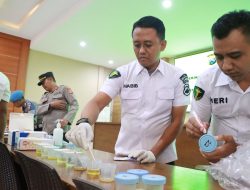 Tes Urine Mendadak, Personel Polres Kediri Dinyatakan Negatif