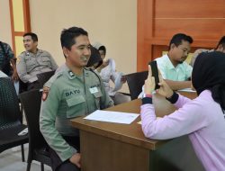 Anggota Polres Kediri Ikuti Pemeriksaan Kesehatan Gigi dan Mulut