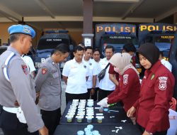 Antisipasi Penyalahgunaan Narkoba, Anggota Polres Kediri Kota Jalani Test Urine