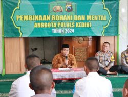Binrohtal Rutin Polres Kediri, Perkuat Integritas dan Moral Anggota Polri