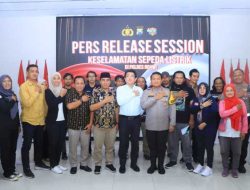 Polres Ngawi Mendukung Riset Keselamatan Metode Berkendara Sepeda Listrik oleh PT. MCI