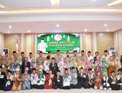 Rangkul Semua Kalangan, Polres Kediri Meriahkan HUT Bhayangkara dengan Lomba Dai Cilik
