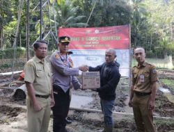 Hari Bhayangkara ke – 78 Polres Pacitan Beri Kado Sumur Dalam Untuk Warga Masyarakat