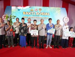 SSDM Polri Gelar Bakti Sosial Dalam Rangka Hari Bhayangkara ke-78 di Lahan Pusat Pembinaan SDM UNGGUL Polri