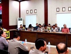 Kapolres Kediri Melalui Zoom Meeting Hadiri Taklimat Akhir Audit Kinerja Itwasda Polda Jatim