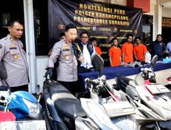 Polisi Berhasil Amankan 5 Orang Komplotan Pelaku Curanmor 21 TKP di Surabaya