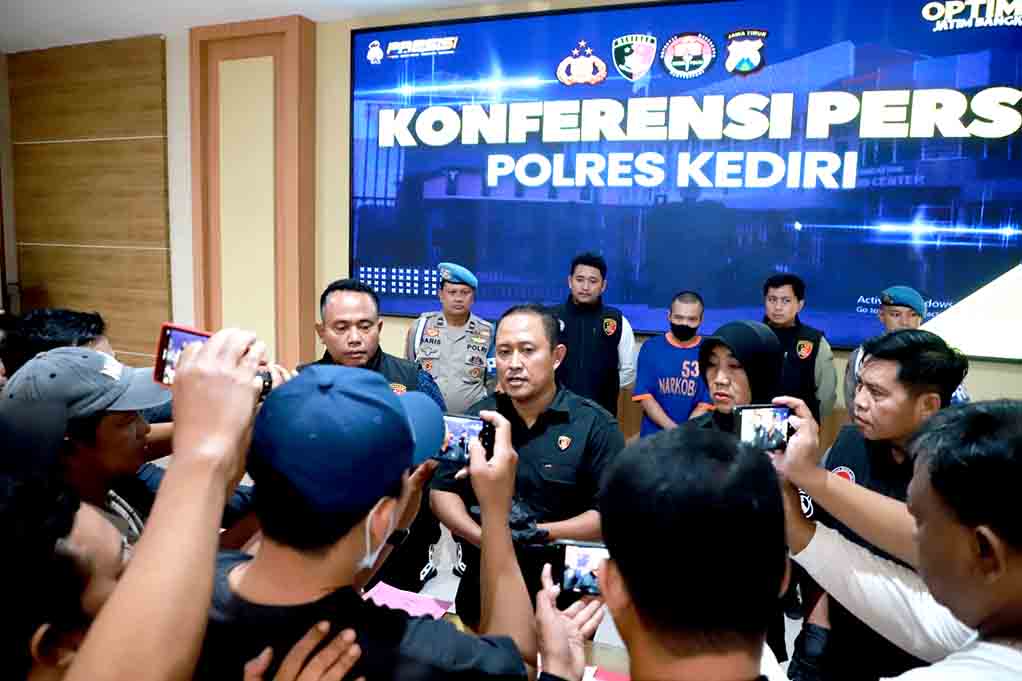 Polres Kediri Berhasil Ungkap Kasus Peredaran Narkotika Senilai 1,5 M