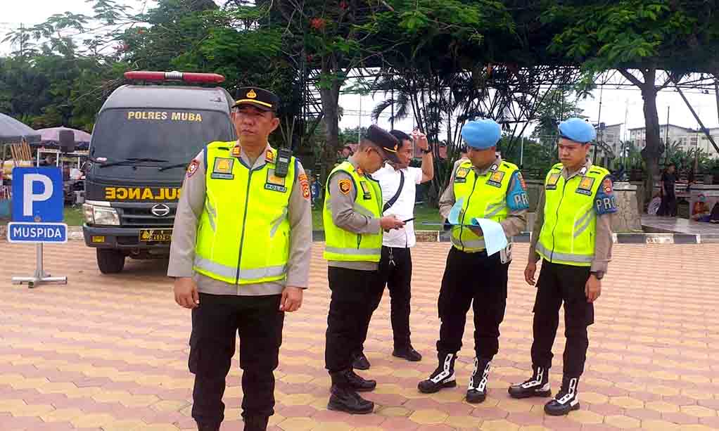 Polres Muba Siagakan Personil Pengamanan