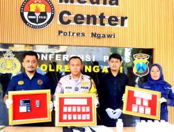 Polres Ngawi Berhasil Amankan Tersangka Peredaran Gelap Narkoba