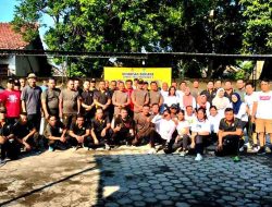 Polsek Pagu Adakan Olahraga Bersama Peringati HUT Polri ke-78 Tahun 2024