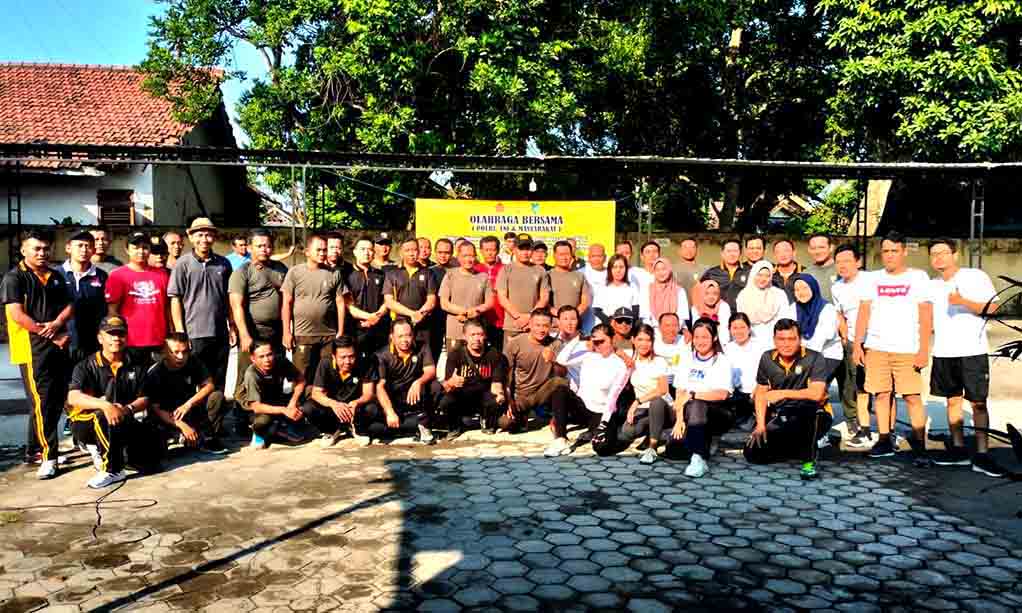 Polsek Pagu Adakan Olahraga Bersama