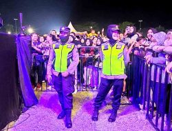 Polwan Ikut Serta dalam Pengamanan Peluncuran Pilkada Kabupaten Ngawi