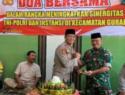 TNI-Polri di Gurah Gelar Doa Bersama Pemerintah Kecamatan Tingkatkan Sinergitas dan Silaturahmi