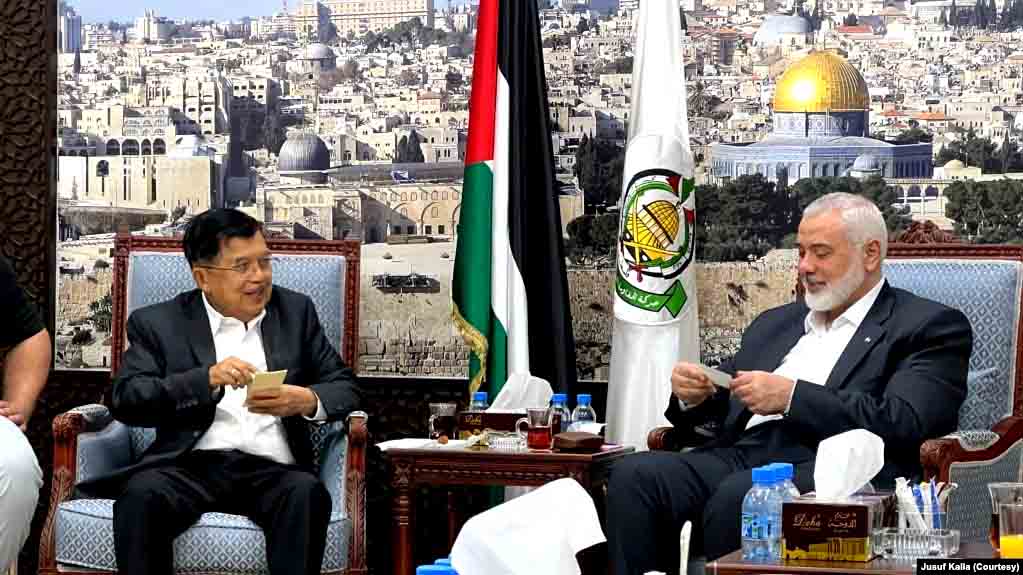 Bertemu Pemimpin Hamas, Jk Serukan Persatuan Kelompok Di Palestina