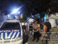 Polres Tanjungperak Tingkatkan Patroli Pemukiman Antisipasi Tawuran