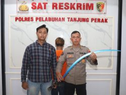 Polres Tanjungperak Amankan Ketua Gangster Durian Runtuh 23 Kedapatan Bawa Sajam