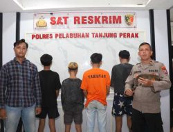 Polres Tanjungperak Kembali Amankan 6 Remaja Kelompok Gangster Team Error Surabaya