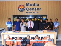 Pelaku Pengeroyokan diamankan Polres Ngawi