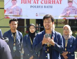 Kelompok KKN Mahasiswa IPB Apresiasi Polres Batu Atas Program Jumat Curhat Door to door