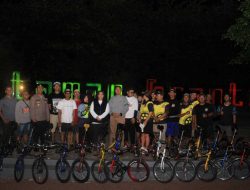Kediri Night Ride, Kapolres Kediri Kota Gowes Bareng Pj.Walikota Kediri dan Masyarakat