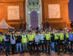 Kapolres Kediri Kota Ikuti Event Olahraga Roadbike Dholo KOM 2024