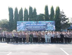 Kapolres Kediri Pimpin Apel Gelar Pasukan Operasi Patuh Semeru 2024