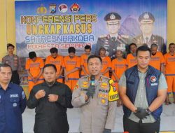 Polresta Sidoarjo Amankan Sembilan Tersangka Pengedar Sabu