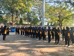 Produktif, Polwan Polres Kediri Olahraga Bersama Pererat Tali Persaudaraan di Lingkungan Kerja