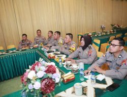 Kapolres Kediri Ikuti Zoom Meeting Rakor Kesiapan Operasi Mantap Praja 2024