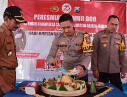 Kapolres Jember Resmikan Sumur Bor Bhayangkara Tatag Trawang Tungga di Desa Candijati