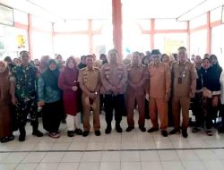 Kapolsek Mesuji Timur Hadiri Pekan Imunisasi Polio 2024 di Tanjung Mas Makmur