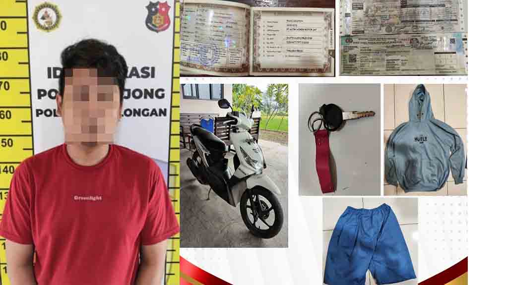 Kurang Dari 24 Jam, Buruh Tukang Jahit Ditangkap Polisi, Diduga Lakukan Pencurian Sepeda Motor