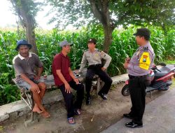 Patroli Persawahan, Polisi Kediri Ingatkan Petani Waspada Curanmor